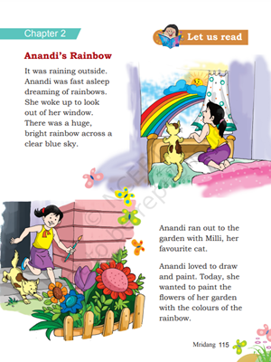 Anandi’s Rainbow - Mridang - Textbook of English for Class 1
