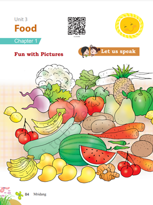 Food - Mridang - Textbook of English for Class 1